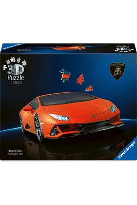 LAMBORGHINI HURACAN EVO NARANJA 3D PUZZLE ICONICS