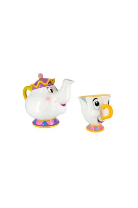 PACK TETERA MRS POTTS (400 ML)  Y TAZA CHIP (220 ML) BELLA Y BESTIA