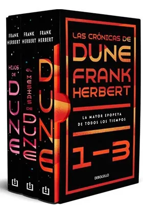 ESTUCHE LAS CRONICAS DE DUNE (DUNE, EL MESIAS DE DUNE E HIJOS DE DUNE)  (BOLSILLO)