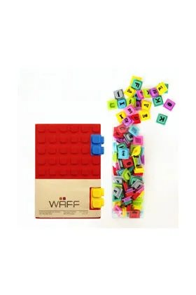 Combo M Rojo/red Libreta Waff + Letras