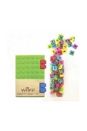 Combo M Verde/green Libreta Waff + Letras