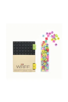 Combo S Negro/black Libreta Waff + Letras
