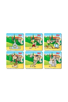 Juegos Olimpicos Set 6 Posavasos Cuadrados Asterix