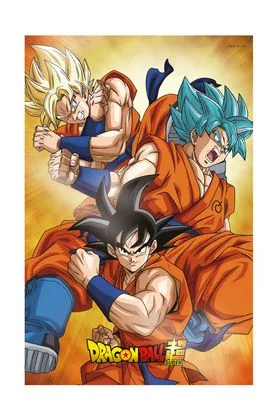 Champa Goku States (DB Super) Poster 3D 58x38 Cm Dragon Ball