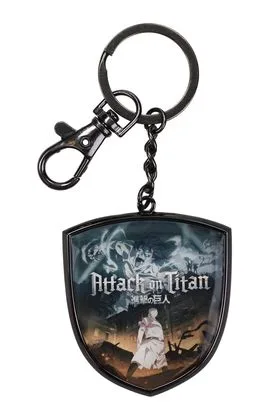 Titan Attack Llavero Metálico Attack On Titan