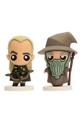 Gandalf y Legolas Set 2 Figuras Goma Pokis the Lord of the Rings