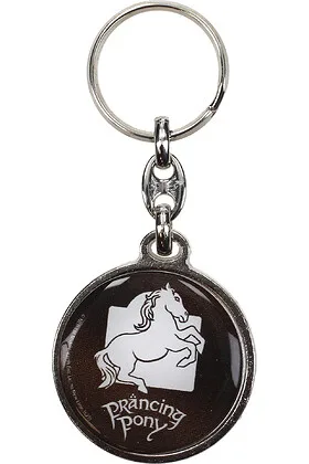 Prancing Pony Llavero Redondo el Señor de los Anillos