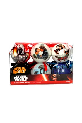 Escenas Navideãas Set 12 Bolas Navidad Star Wars