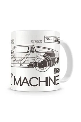 TIME MACHINE TAZA CERÁMICA BACK TO THE FUTURE