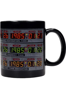 Panel de Control Taza Cerámica Back To the Future