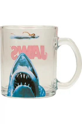 Jaws Taza Transparente Tiburon
