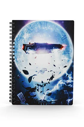 Delorean Poster Bttf Ii Libreta Espiral Efecto 3D A5 Back To the Future