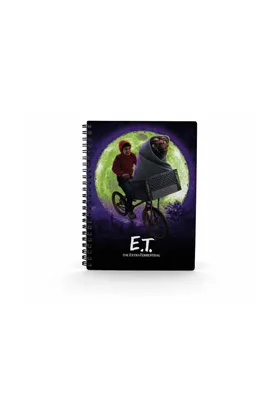 E.t. Bici Elliot Libreta Espiral Efecto 3D A5 E.t. the Extra-Terrestrial