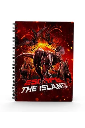 Escape Libreta Espiral Efecto 3D A5 Jurassic Park