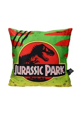 Jurassic Park Logo Coche Cojin 45x45 Cm Envasado al Vacío Jurassic Park