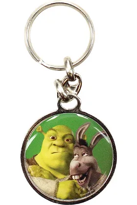 SHREK Y ASNO LLAVERO METALICO SHREK