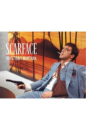 TONY MONTANA POSTER DE VIDRIO 40x30 SCARFACE