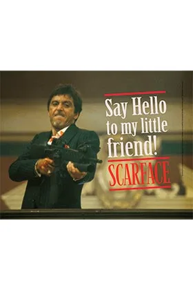 SAY HELLO POSTER DE VIDRIO 40x30 SCARFACE
