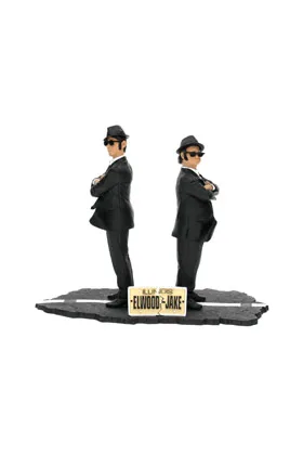 JAKE Y ELWOOD SET 2 FIGURAS 17 cm THE BLUES BROTHERS