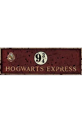 HOGWARTS EXPRESS POSTER DE VIDRIO 60x20 HARRY POTTER