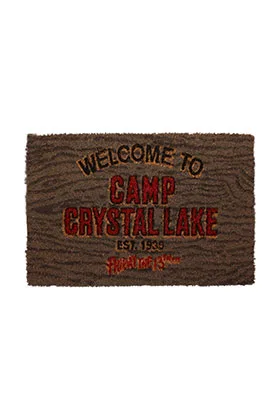 WELCOME CAMP CRYSTAL LAKE FELPUDO 60x40 cm FRIDAY THE 13TH