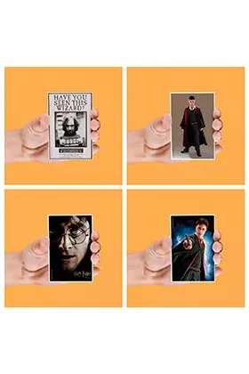 Set 4 Imanes Lenticulares Harry Potter