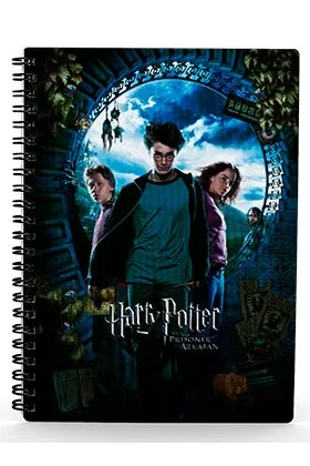 Harry Potter y el Prisionero de Azkaban Poster Libreta Espiral Efecto 3D A5 Harry Potter