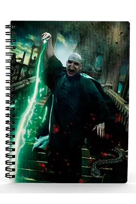 Voldemort Poster Libreta Espiral Efecto 3D A5 Harry Potter