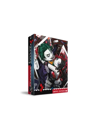 Joker y Harley Quinn Manga Puzle 100 Efecto 3D DC Universe