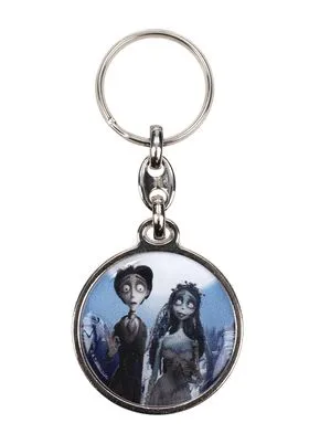 VICTOR Y EMILY LLAVERO REDONDO METAL CORPSE BRIDE