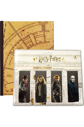 Mapa Merodeador Libreta con Luz + Regalo Punto de Libro Harry Potter