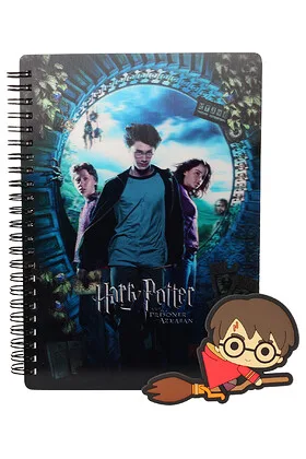Harry Potter y el Prisionero de Azkaban Libreta Efecto 3D A5 + Iman de Regalo Harry Potter