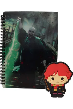 Voldemort Poster Libreta Efecto 3D A5 Harry Potter + Regalo Iman de Relieve Harry Potter