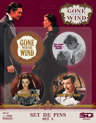Gwtw Set a de 4 Pins Lo Que el Viento Se Llevo