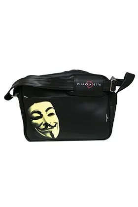 Mascara y Logo Bolso Bandolera V de Vendetta