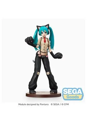 HATSUNE MIKU KITTY CAT VER. SPM FIG. 23 CM HATSUNE MIKU PROJECT DIVA ARCADE FUTURE TONE