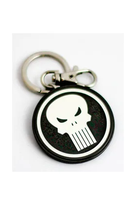 LOGO PUNISHER LLAVERO METALICO MARVEL RE-RUN