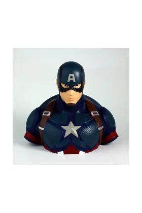 CAPITAN AMERICA AVENGERS END GAME HUCHA BUSTO PVC DELUXE 20 CM MARVEL