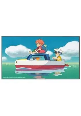 PONYO Y SOSUKE PANEL DE MADERA 38x21 CM PONYO Y SOSUKE STUDIO GHIBLI