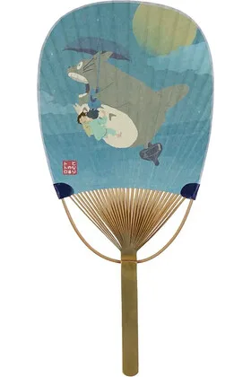 Totoro Volador Abanico de Bambu Mi Vecino Totoro