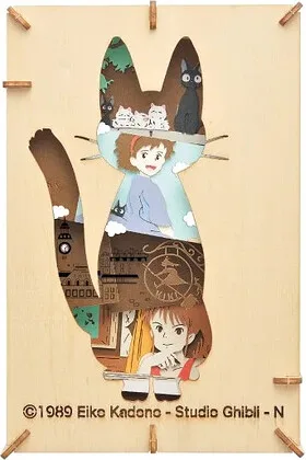 SILUETA JIJI PAPER THEATER STYLE WOOD NICKY LA APRENDIZ DE BRUJA