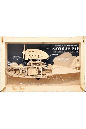 SAVOIA PAPER THEATER STYLE WOOD PORCO ROSSO