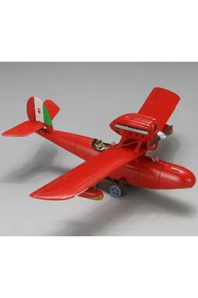 SAVOIA S.21F VERSION 2 SEAPLANE MODEL KIT & PORCO FIGURA PORCO ROSSO STUDIO GHIBLI 1/72 SCALE