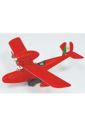Savoia S.21F Version 2 Seaplane Model Kit & Fio Piccolo Figura Porco Rosso Studio Ghibli 1/72 Scale