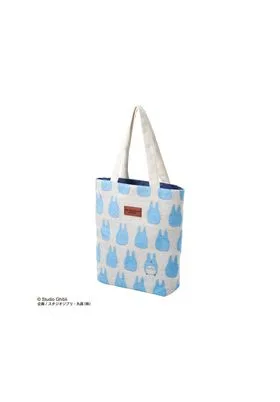 TOTORO AZUL SILUETA BOLSO CON ASAS 35X33 CM MI VECINO TOTORO