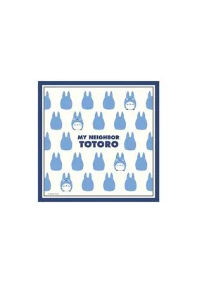 TOTORO AZUL SILUETA PAÑUELO 43X43 CM MI VECINO TOTORO