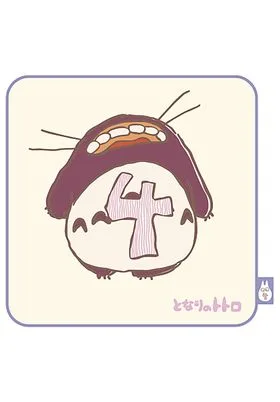 TOTORO 4 CUMPLEA„OS MINI TOALLA 25X25 CM MI VECINO TOTORO