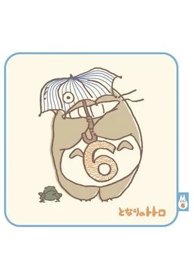 TOTORO 6 CUMPLEA„OS MINI TOALLA 25X25 CM MI VECINO TOTORO