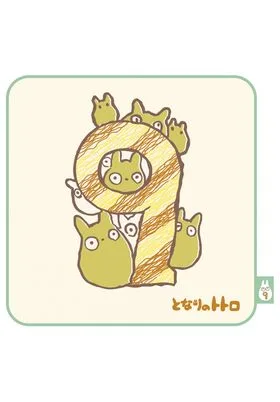 TOTORO 9 CUMPLEA„OS MINI TOALLA 25X25 CM MI VECINO TOTORO