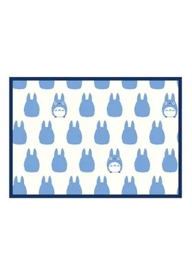 TOTORO AZUL SILUETA MANTA 70X100 CM MI VECINO TOTORO